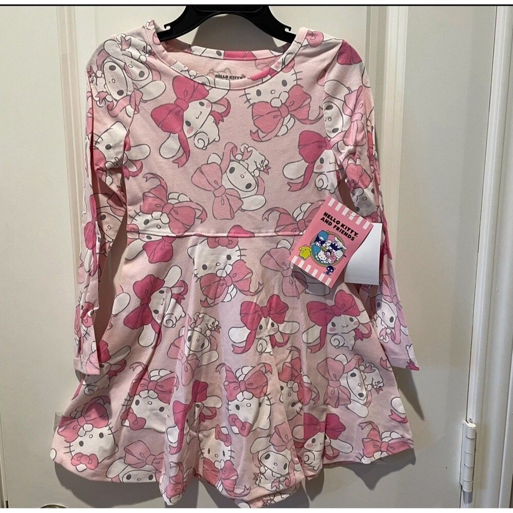 Hello Kitty Pink Dress Toddler Girls Size 3T New with Tags